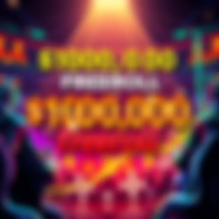 A promotional banner for a $100,000 Freeroll event featuring vibrant colors and exciting graphics, showcasing the code for entry.