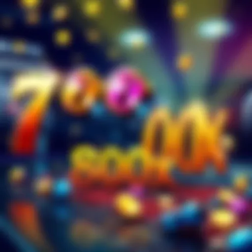 Illustration of 7 scatter symbols with a large 800x multiplier next to them, representing enhanced gameplay and winning potential.