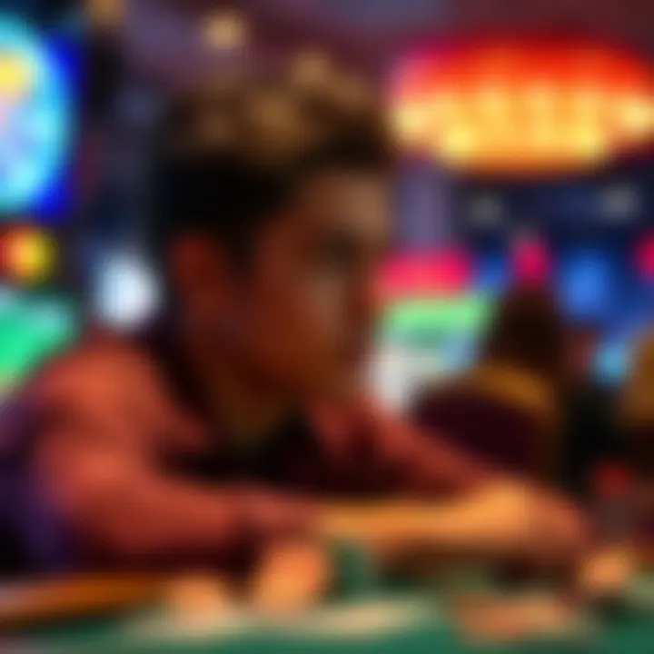 Accepting Losses in Gambling A person reflecting on their gambling losses, looking thoughtful and determined to move forward in life.