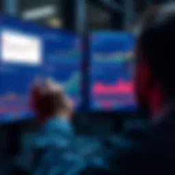 A person reviewing a computer screen displaying all-time statistics and graphs, highlighting data retrieval options.