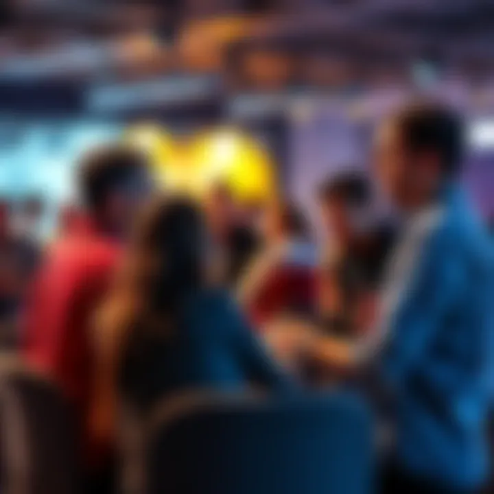 A group of people sharing insights about their account performance in a community forum