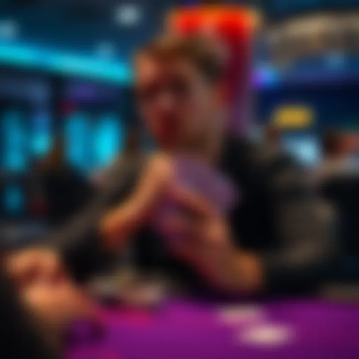 A player in Adelaide sitting at a poker table with cards in hand, looking thoughtful about whether to treat poker as a hobby or serious pursuit.