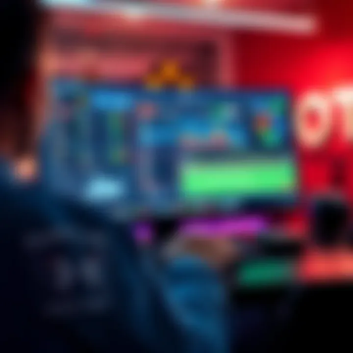 A person using a computer with sports betting apps and AI analytics on the screen, showcasing technology's role in betting