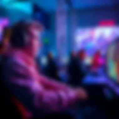 Alan Keating focused on his game during a live stream, showcasing excitement and tension