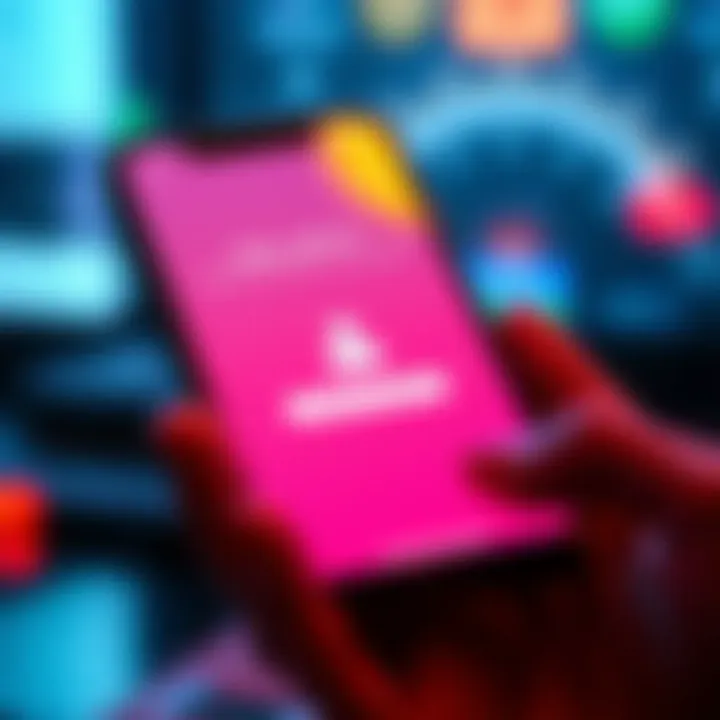 App on smartphone showing verification screen Smartphone displaying an app with an identity verification prompt, indicating ongoing issues with app usability.