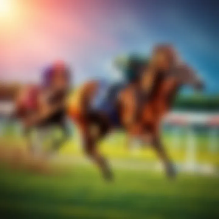 Astin Style horse racing ahead in Gulfstream Race 6 with jockey on board.