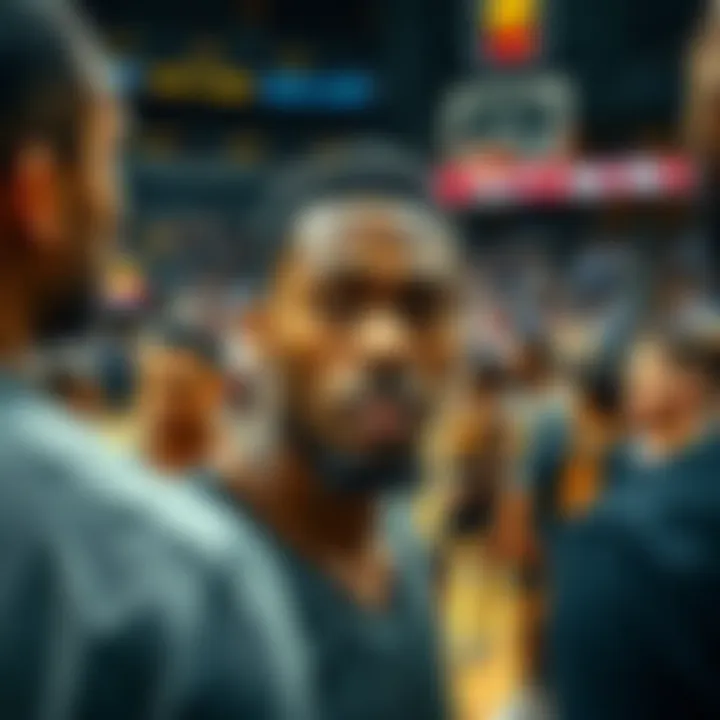 Ausar Thompson looking concerned on the court during a game, surrounded by teammates and coaches, with an expression reflecting limited playtime