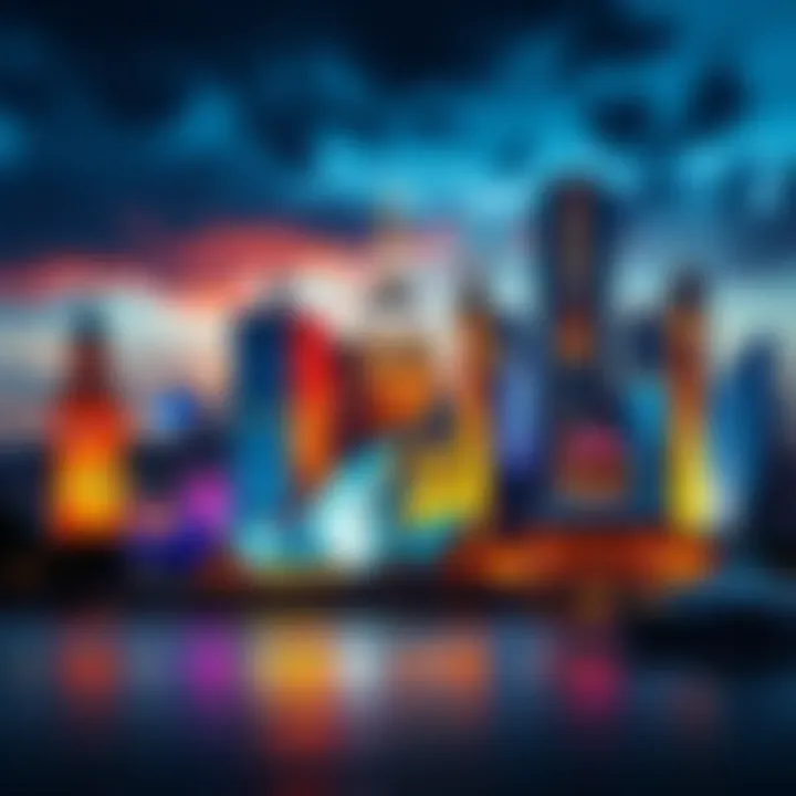 A collage of important Australian events and trends in 2025, featuring landmarks and key topics of discussion.