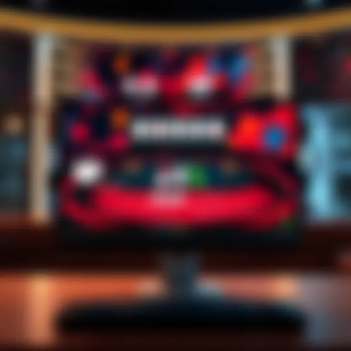 A computer screen displaying a baccarat simulator with virtual cards and a betting table, illustrating how to practice baccarat skills effectively.