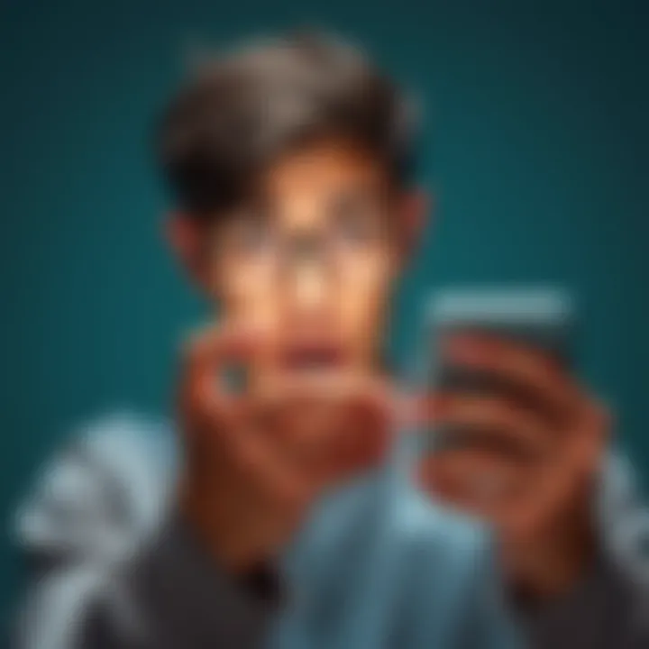 Bank Account Fraud A person looks shocked while checking their empty bank account balance on a smartphone, symbolizing the impact of a scam.