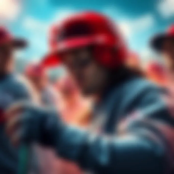 Baseball Betting Challenge Players placing bets on baseball games with a focus on Reds Moneyline.