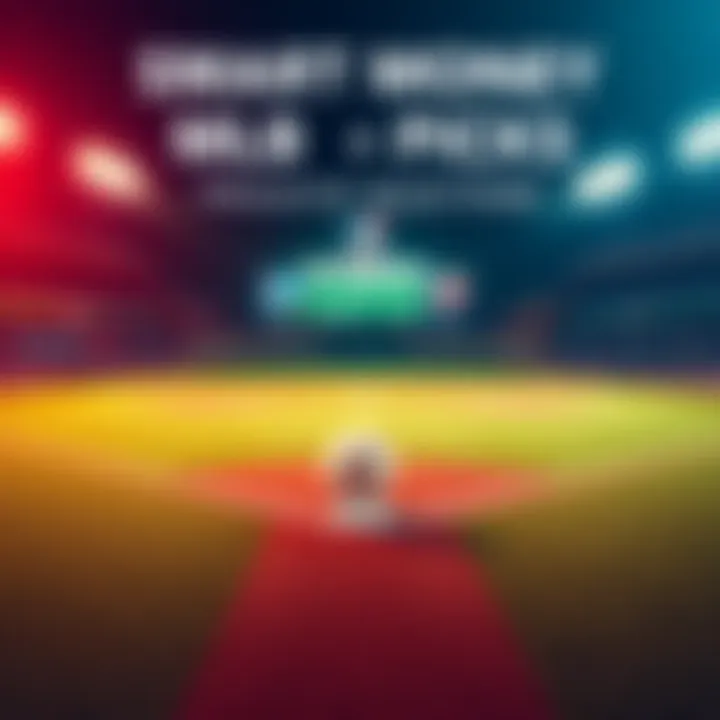 A baseball field with betting odds displayed, illustrating smart money picks for MLB games