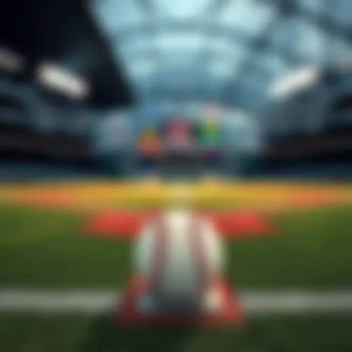 A view of a baseball field showing empty bases during a game, representing NRFI betting strategy