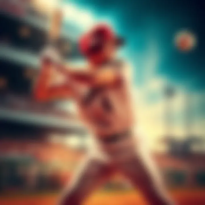 A passionate baseball player swings a bat during a game, focused on hitting the ball with determination and joy.