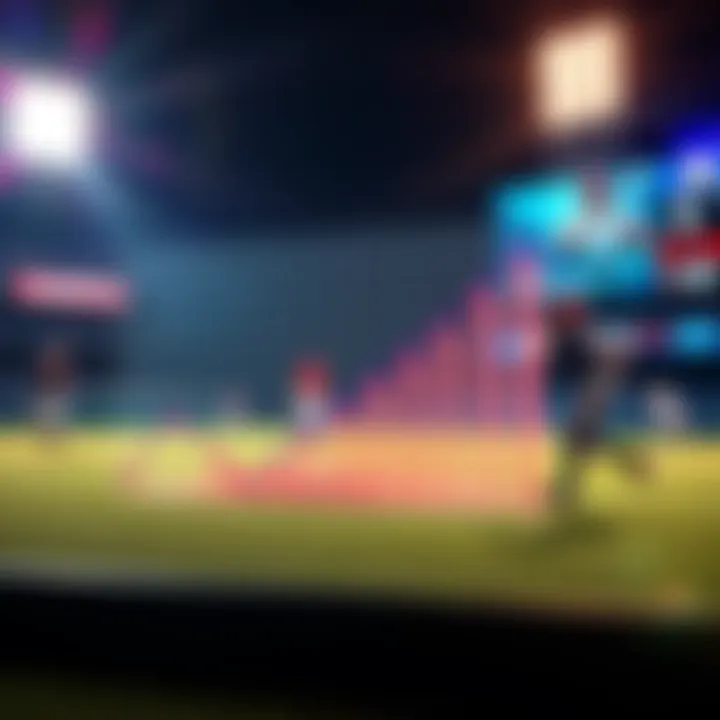 A chart showing a 33% increase in strikeouts, with visuals of baseball graphics and statistics