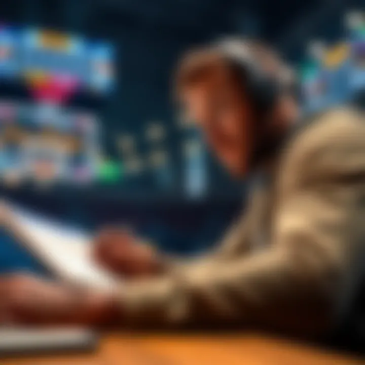 Basketball betting analysis A person reviewing basketball stats and making betting picks for Utah State vs. Nova and Iowa vs. Clemson
