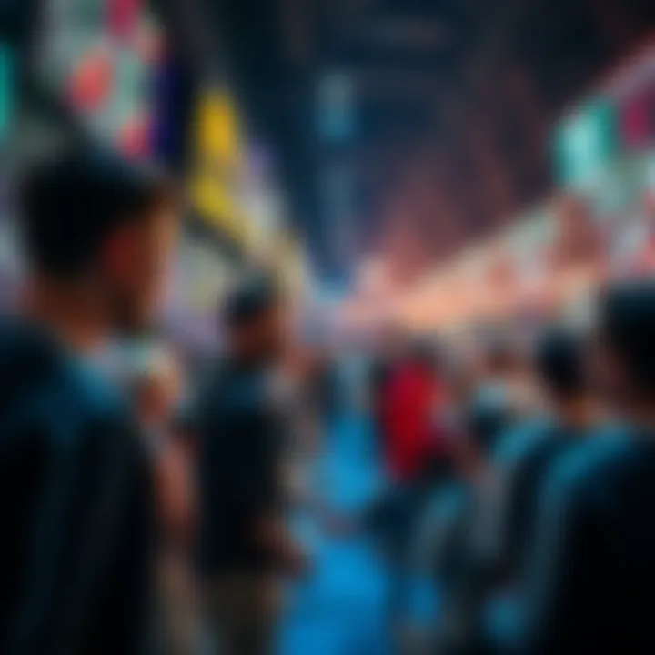 People placing bets on March Madness games with excitement