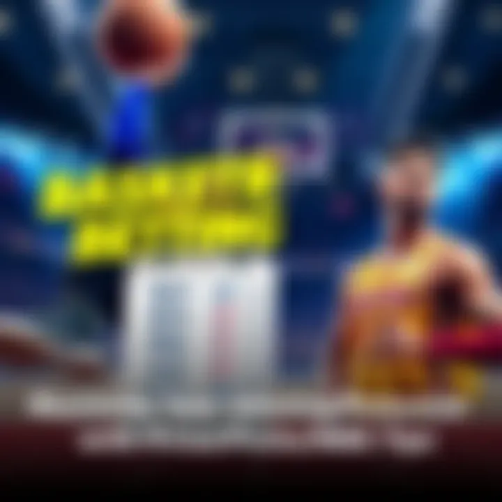 A graphic showing basketball players with a checklist of betting tips for NBA games on PrizePicks