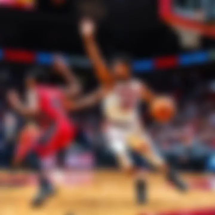 Basketball Game Action Players from Texas Tech and ASU compete in a basketball game, showcasing intense action on the court.