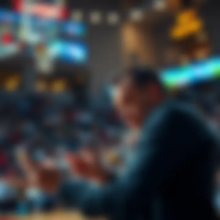 Basketball Game Disappointment A frustrated bettor checks scores on their phone after Porzingis fails to secure a rebound in a basketball game.