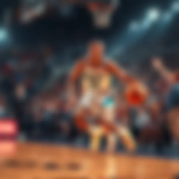 Player White showcasing impressive skills during a game, displaying agility and focus on the court