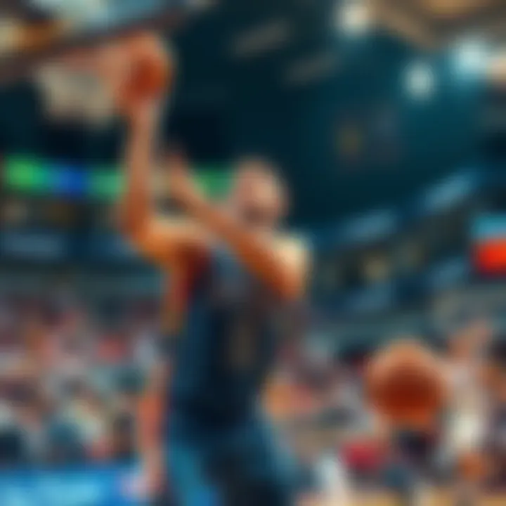 A point guard makes a precise pass to a teammate during a basketball game, highlighting the focus on assists and scoring