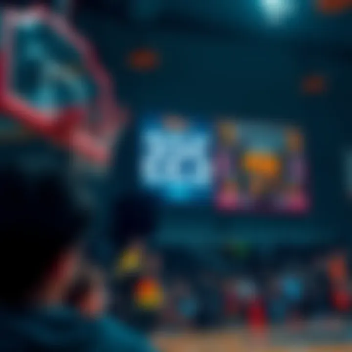 Close-up of a basketball scoreboard displaying a low 22.5 PRA line, with fans looking on in confusion