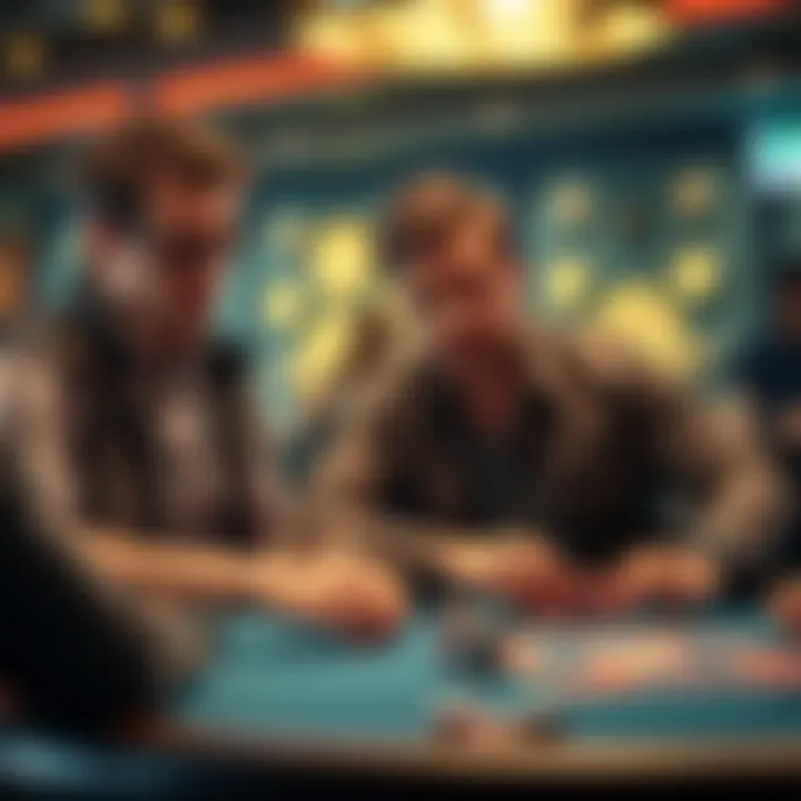 Benny Glaser and Eric Wasserson at the poker table Benny Glaser shows surprise at Eric Wasserson's slowroll during a poker game