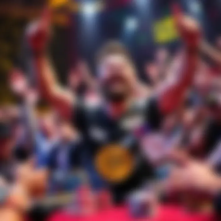 Benny Glaser celebrating after winning his second consecutive bracelet at the 2025 World Series of Poker, surrounded by cheering fans and poker chips
