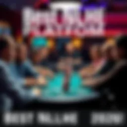 A group of players engaging in a No Limit Hold'em game at a poker table, showcasing excitement and focus during the game