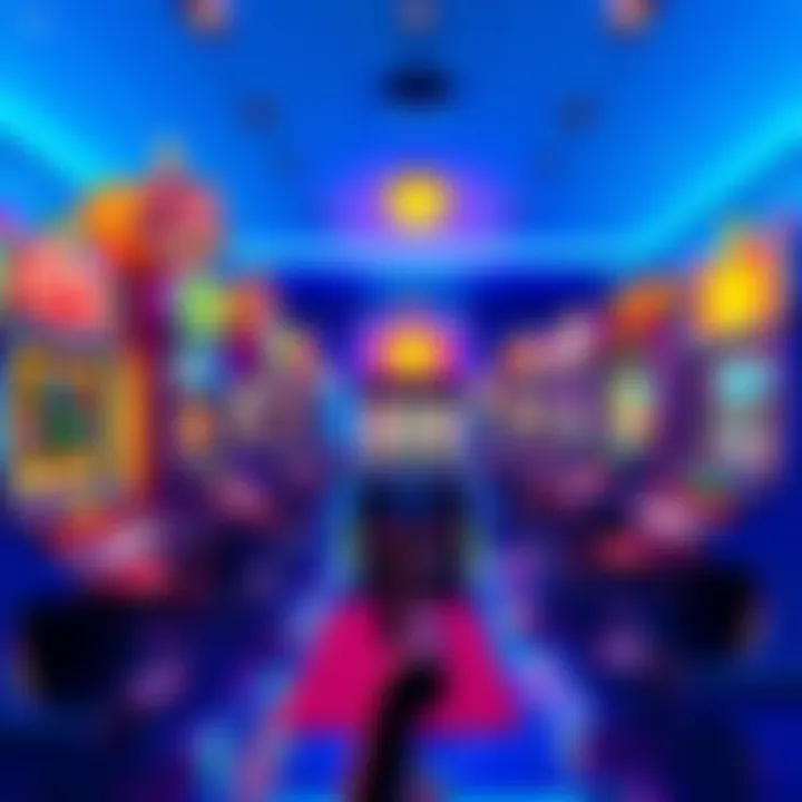 A colorful display of various slot machines with exciting graphics and designs, showcasing a variety of themes and features that enhance player enjoyment.