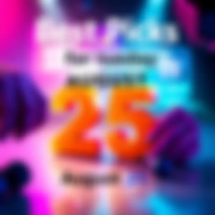 A colorful graphic showing selected items for August 25, 2026, inviting people to share their thoughts