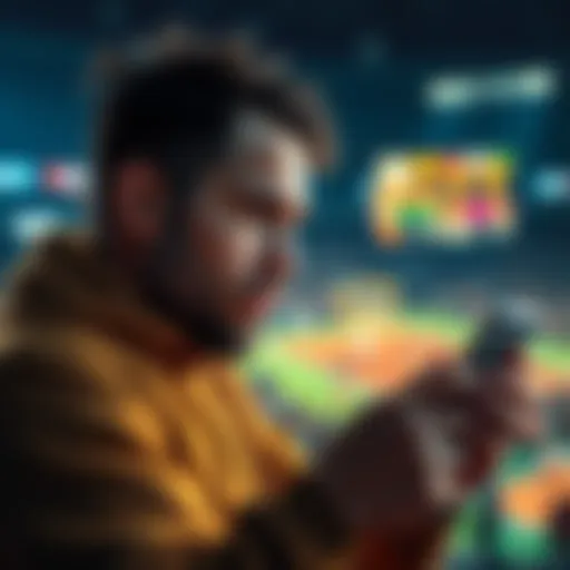 A concerned bettor looking at sports betting odds on a mobile device, questioning the payout after a player fully participated in the game.