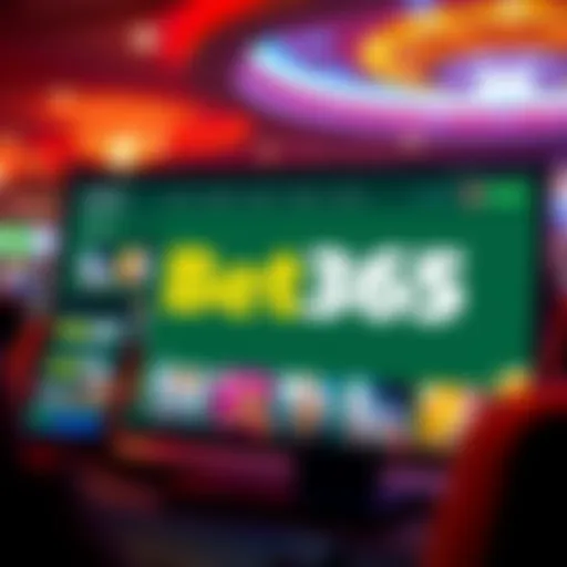 Screenshot of Bet365 Casino showing game selection and app features