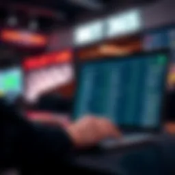A person reviewing online listings for Canadian Bet 365 account suppliers on a laptop.
