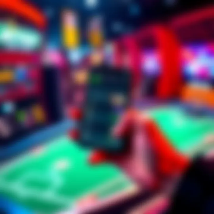 A person holding a smartphone displaying the BetMGM betting app with sports betting options visible