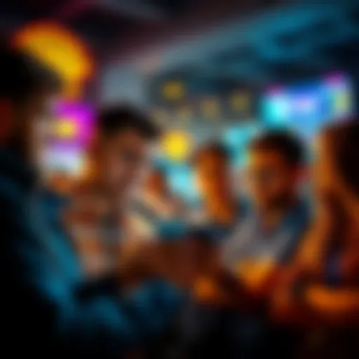 Group of people looking at a smartphone in confusion about BetMGM's game results