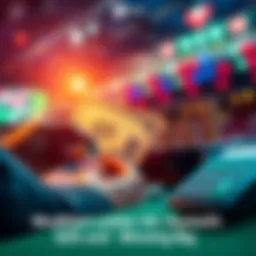 A person placing a bet with a $25 bill and a calculator showing growing amounts, symbolizing progress in betting strategy.