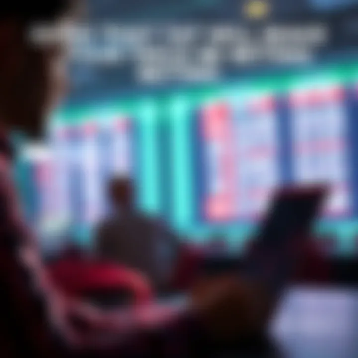 A person looking at betting odds on a laptop with a thoughtful expression