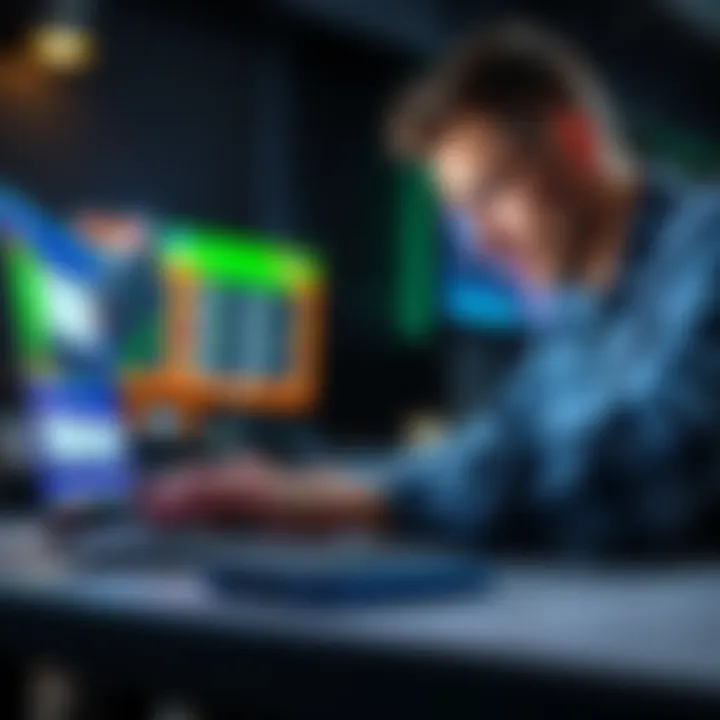 Betting Tips for FanDuel Sportsbook A person analyzing sports betting odds while using a laptop with FanDuel Sportsbook open