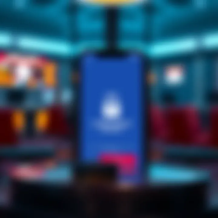 Betting Account Lock App A smartphone displaying an app interface showing a locked betting account and a loss threshold notification