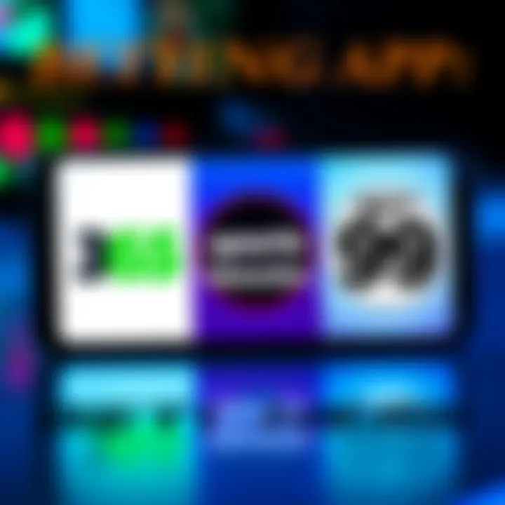 Three betting app logos: Bet 365, Sports Interaction, and Bet 99 displayed side by side on a smartphone screen