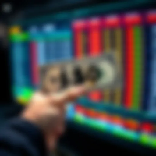 A person holding a $50 bill with a sports betting board in the background, symbolizing the beginning of a betting journey.