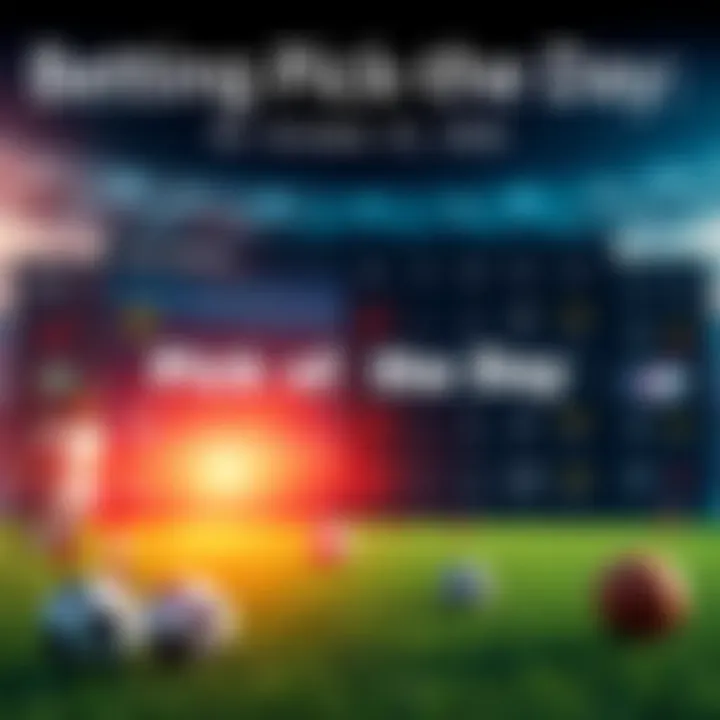 A graphic showing betting odds and recommendations for October 23, 2026, with sports icons in the background.