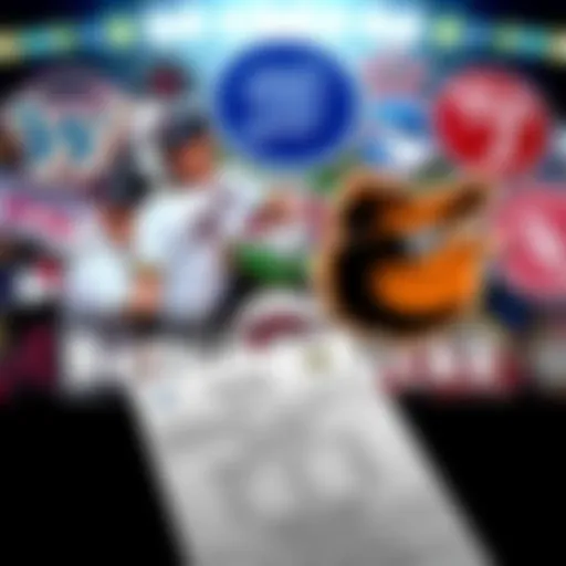 A collage of sports logos featuring the Brewers and Orioles with a betting slip in the foreground.