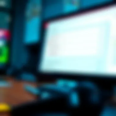 A close-up of a clean and simple betting platform interface displayed on a computer screen, showing options for setting limits and managing sessions.