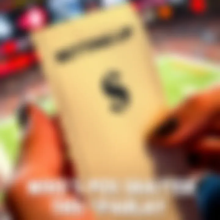 A close-up of a betting slip showing a dollar sign, symbolizing a $1 parlay bet, with a person’s hand holding it