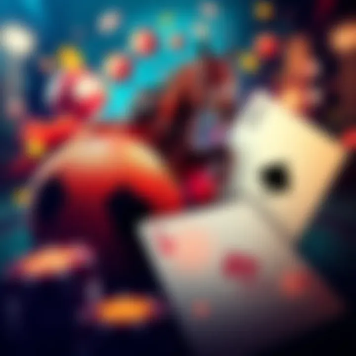 A collage of sports, racing, and casino icons showing a football, horse, and playing cards, symbolizing online betting platforms.