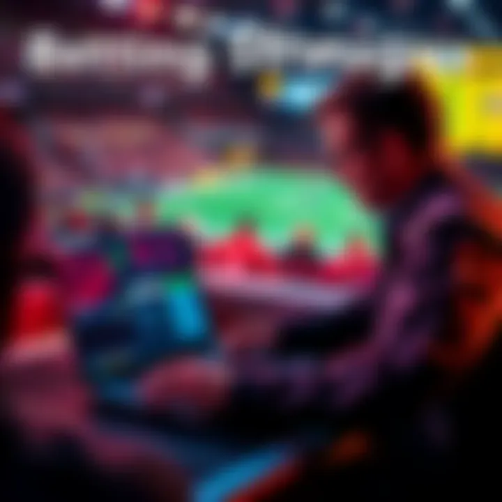 A person analyzing data on a laptop for betting on props and parlays