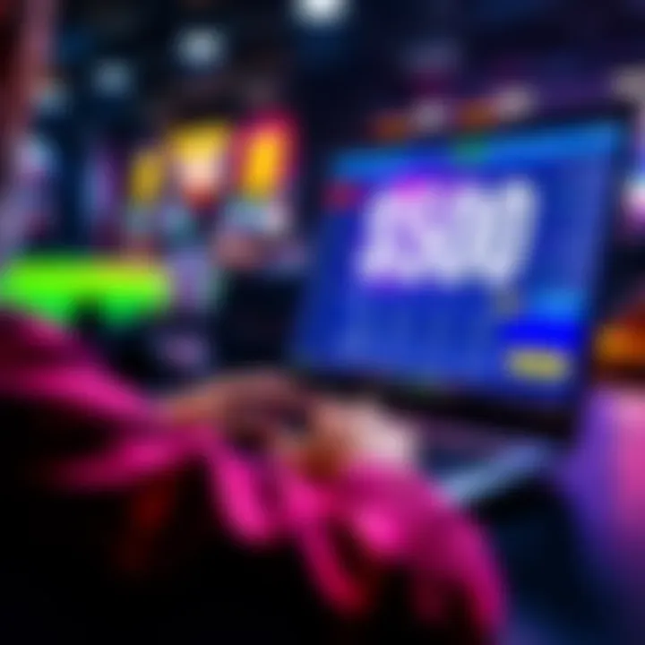 Betting Strategies A person analyzing betting options on a laptop with a $500 bonus displayed on the screen